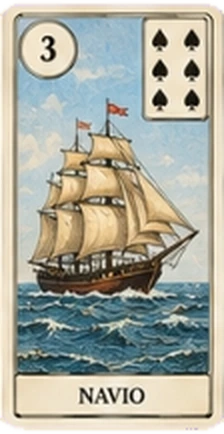 Carta original do baralho Dri Coñde para Petit Lenormand